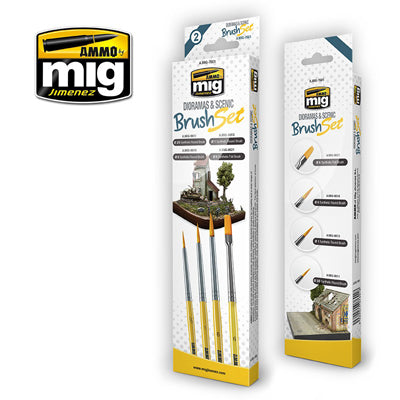 AmmoMIG Dioramas & Scenic Brush Set