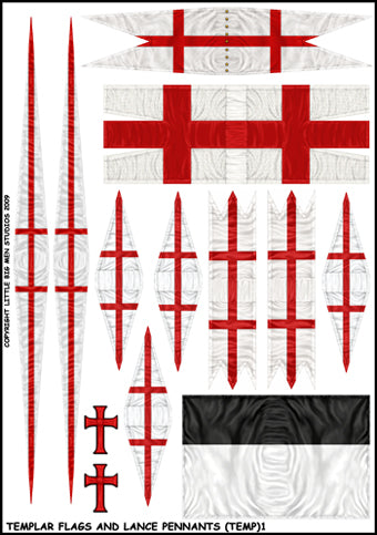 Templar Flag & Lance Pennants