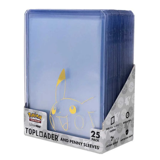Pokemon Pikachu Top Loader & Penny Sleeves Combo