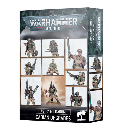 Astra Militarum Cadian Upgrades Warhammer 40K plastic upgrade kit with extra heads, weapons and 597 transfers from Partisan Games UK small shop