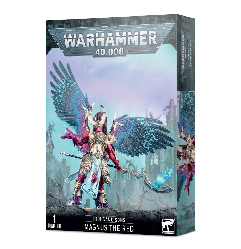 Thousand Sons Magnus The Red Warhammer 40K plastic Daemon Primarch miniature kit – 1 imposing model from Partisan Games UK small shop