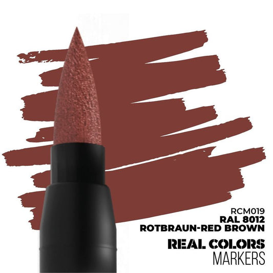 AK Interactive Real Colors Marker: RAL 8012 Rotbraun-red Brown