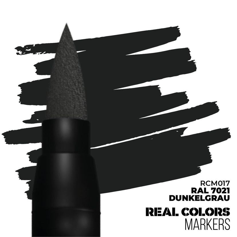AK Interactive Real Colors Marker: RAL 7021 Dunkelgrau