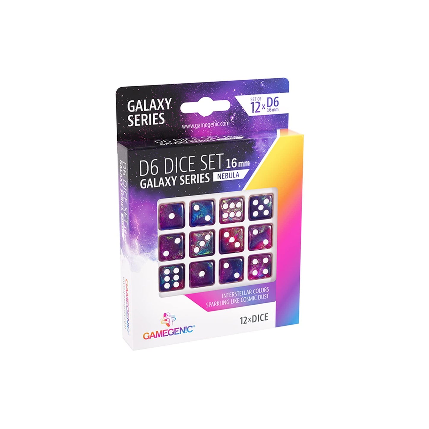 Galaxy Series Nebula D6 Dice Set