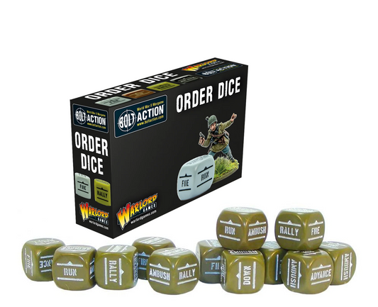 Bolt Action: Orders Dice Pack - Olive Drab