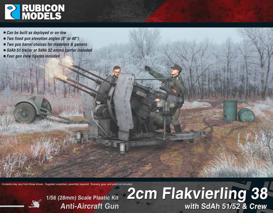 Bolt Action: 2cm Flakvierling 38 W Sdah 51/52 Trailer