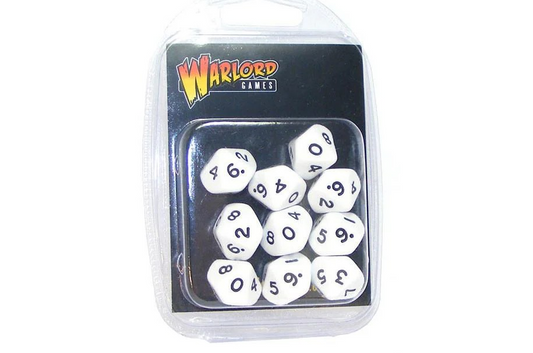 D10 Dice Pack - White (10)