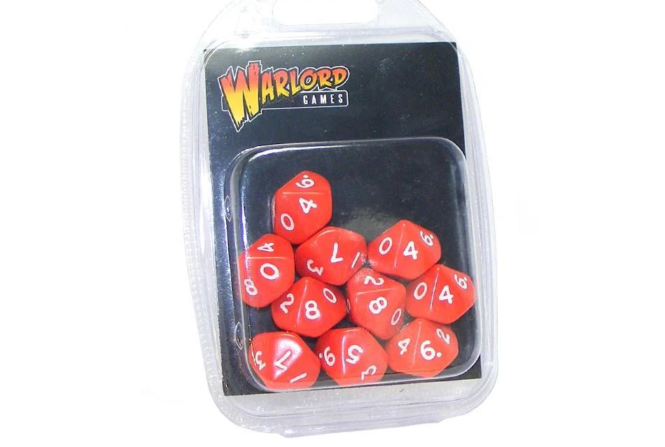 D10 Dice Pack - Red (10)