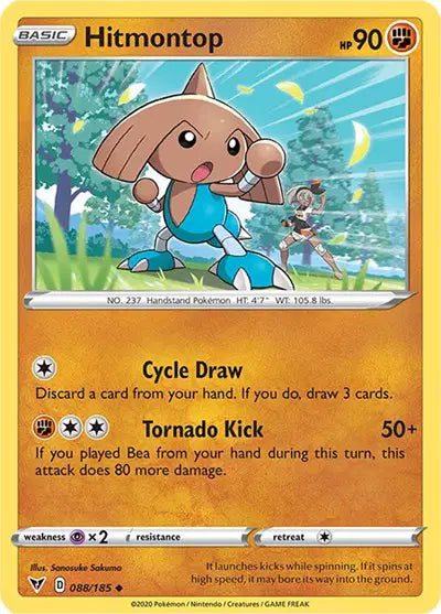 Hitmontop [Reverse Holo]