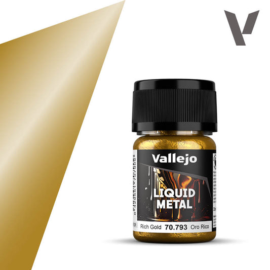 Vallejo Model Color 35ml -Rich Gold (Alcohol Based)