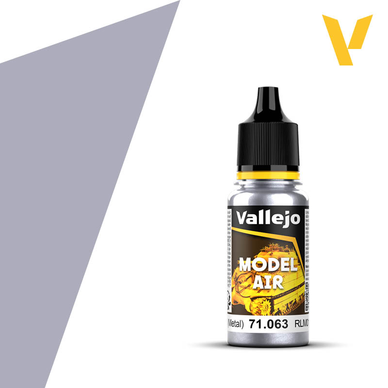 Vallejo Model Air 18ml - Silver (RLM01) (Metallic)
