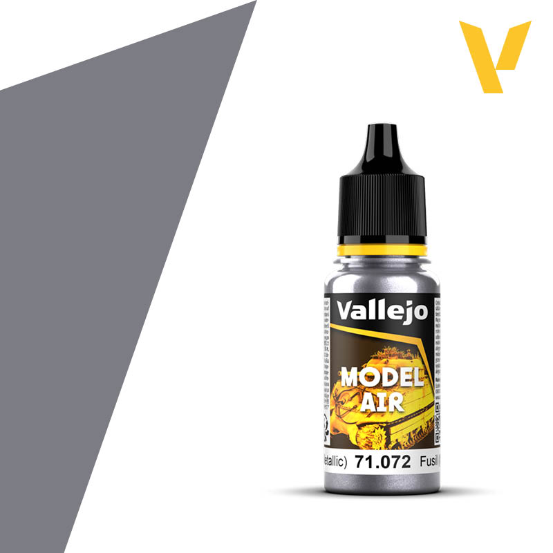 Vallejo Model Air 17ml    Gun Metal (Metallic) 71072