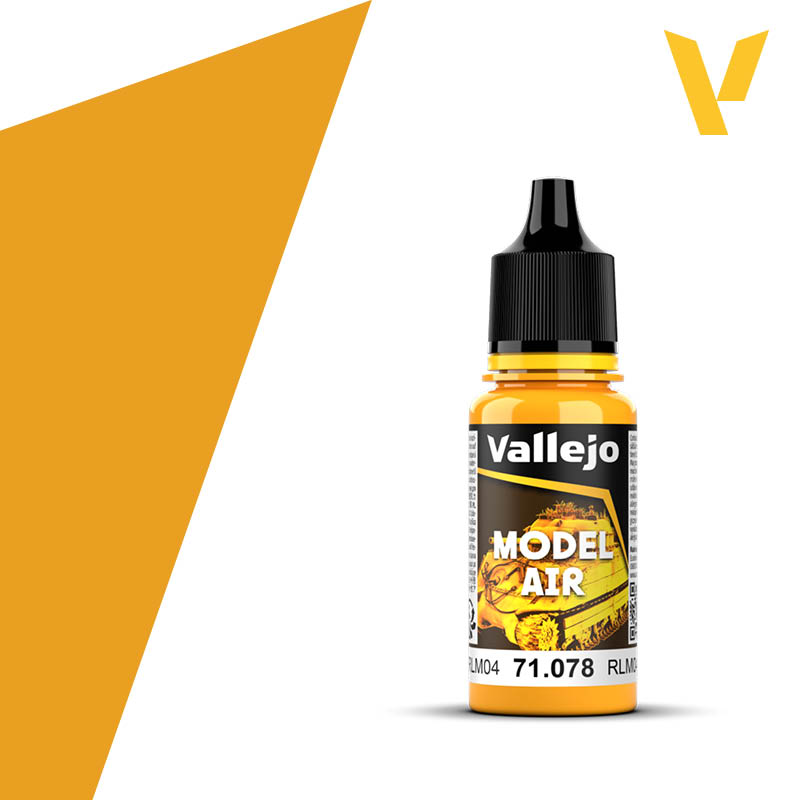 Vallejo Model Air 17ml    Yellow (RLM04) 71078