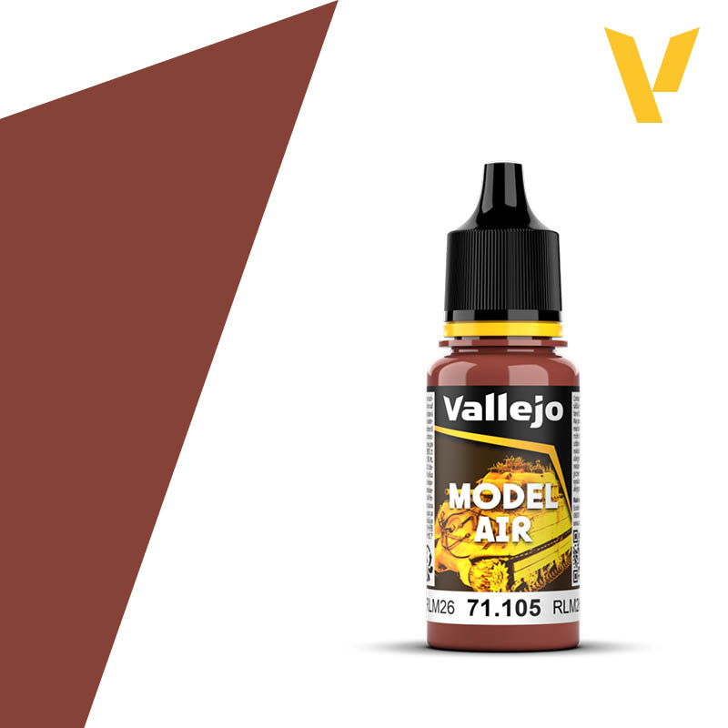 Vallejo Model Air 17ml - Brown (RLM 26)