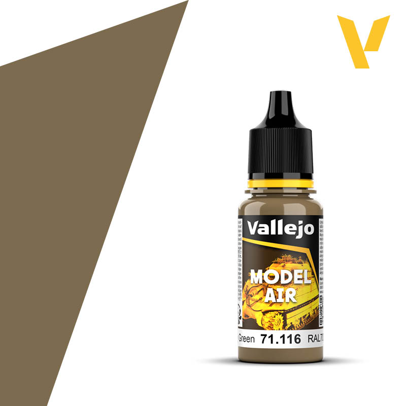 Vallejo Model Air 17ml  - Camouflage Grey Green RAL7008