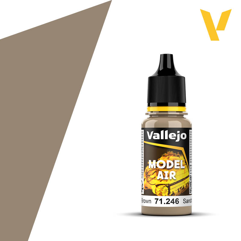 Vallejo Model Air 17ml - Yellow Brown