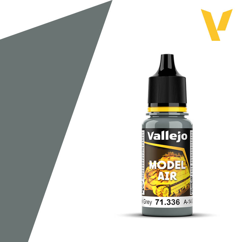 Vallejo Model Air 17ml - A- 14 Steel Grey