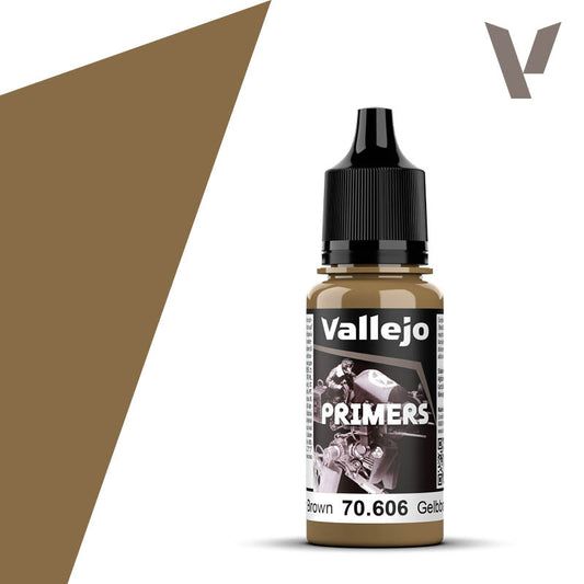 Vallejo: Polyurethane Primer German Green Brown (RAL 8000) 17ml