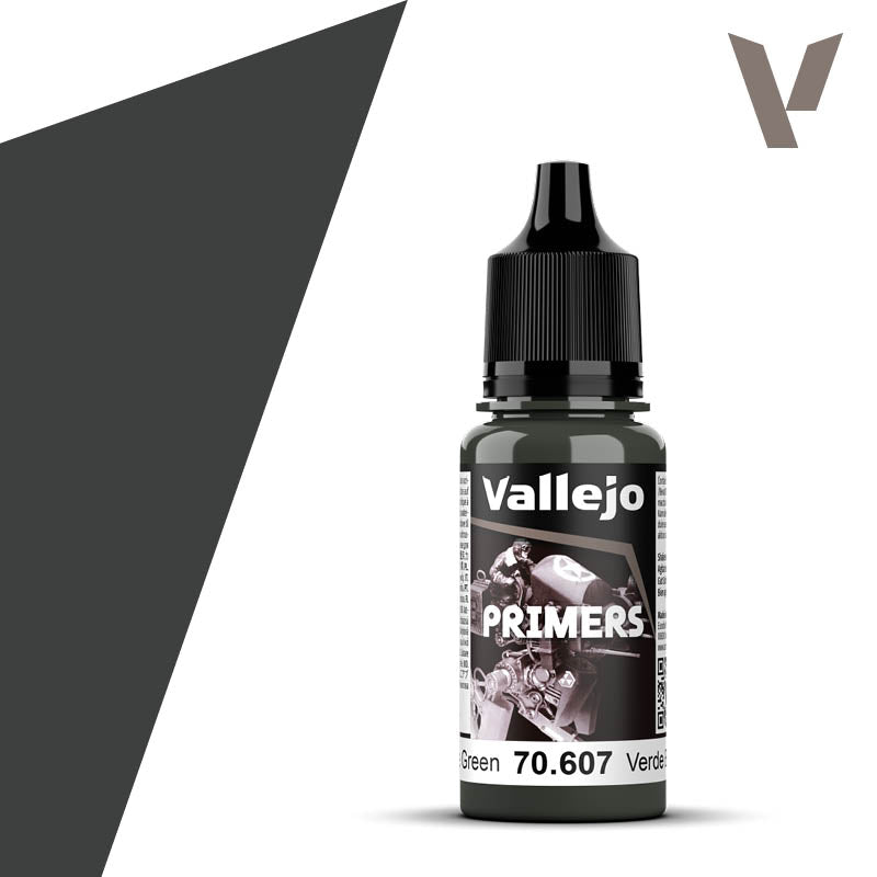 Vallejo: Polyurethane Primer UK Bronze Green 17ml